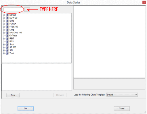 NinjaTrader Datenfenster