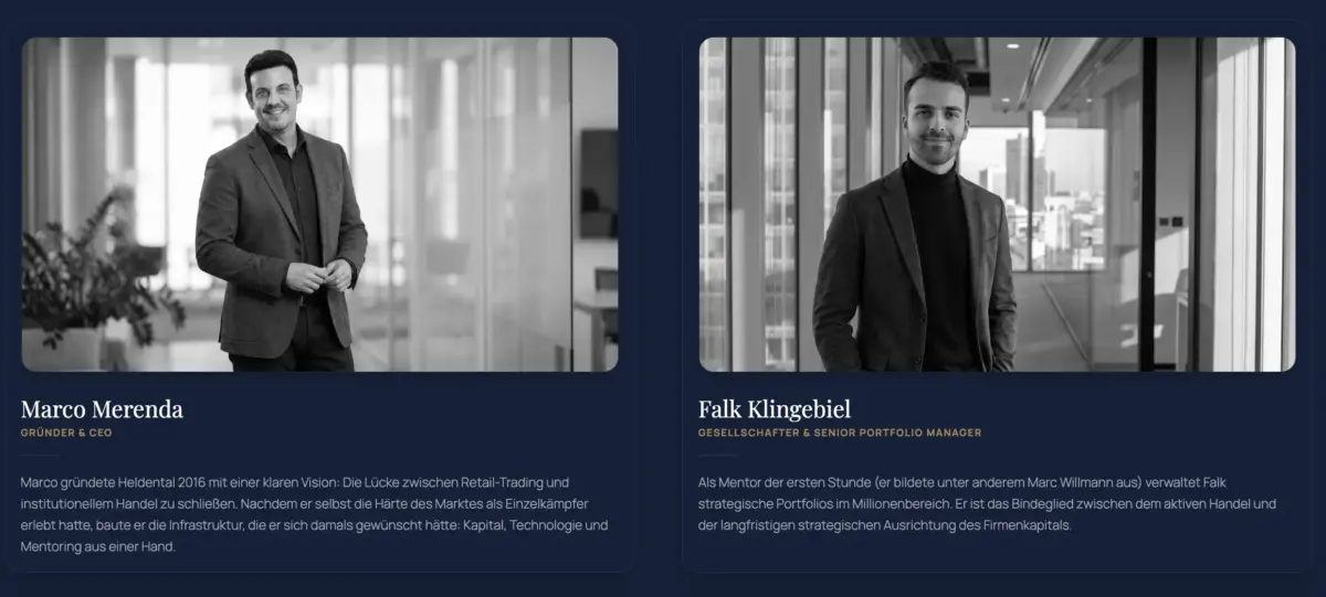 Marco Merenda und Falk Klingebiel von Heldental 
