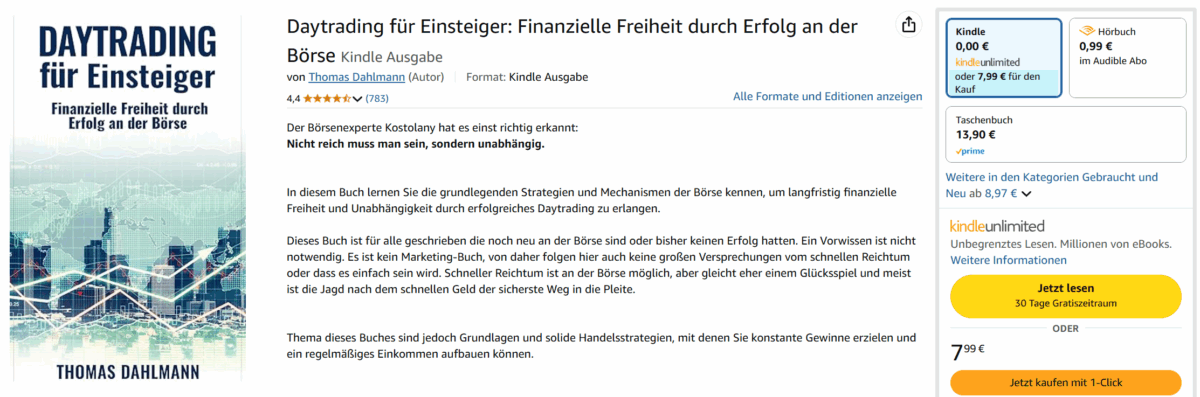 daytrading für einsteiger von thomas dahlmann bei amazon