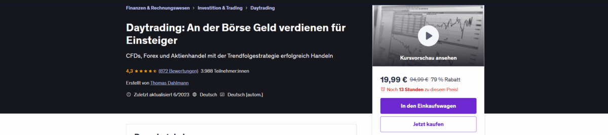daytrading online kurs bei udemy von thomas dahlmann