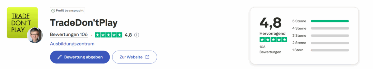 trade don´t play bei trustpilot