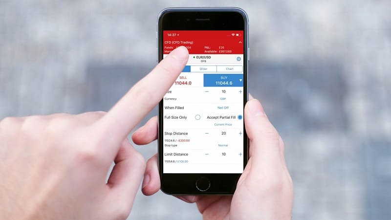 CFD Broker Vergleich IG CFD App