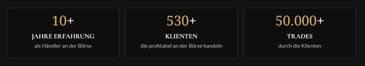 die kennzahlen der mattes ehlert trading akademie von der webseite