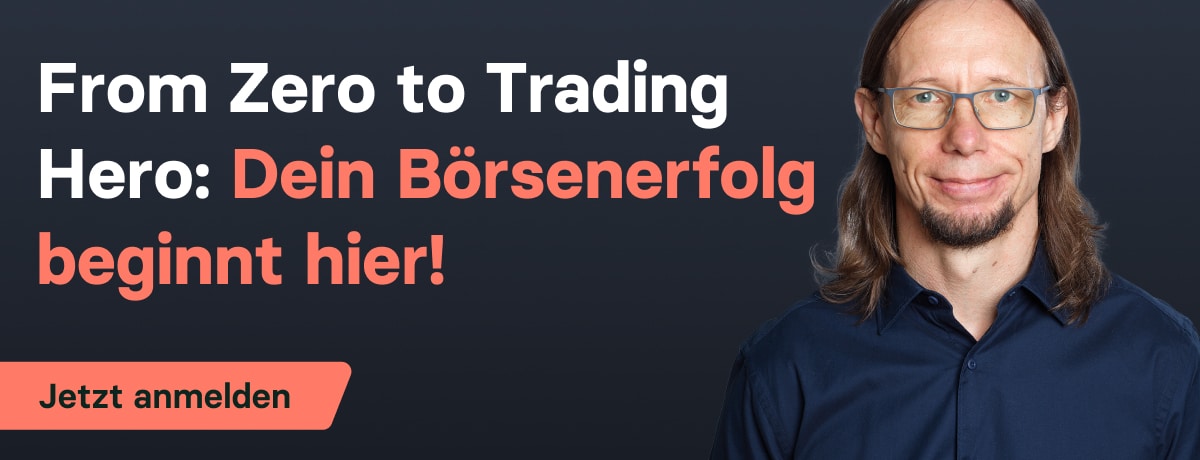 Trading Coach René Berteit - wie gut ist seine Ausbildung "Master your Trade"? (2025) banner von der mentoring seite von rené berteit mit aufschrift from zero to trading hero