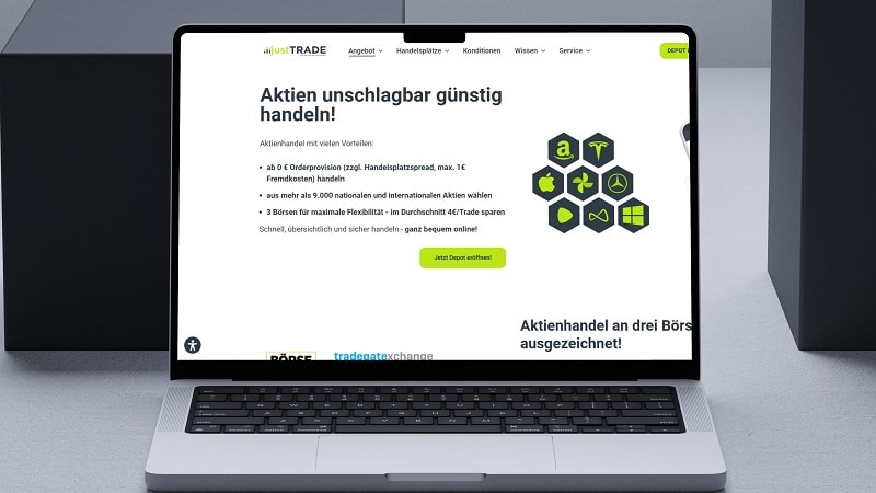 Online Broker justTRADE Depot Insight