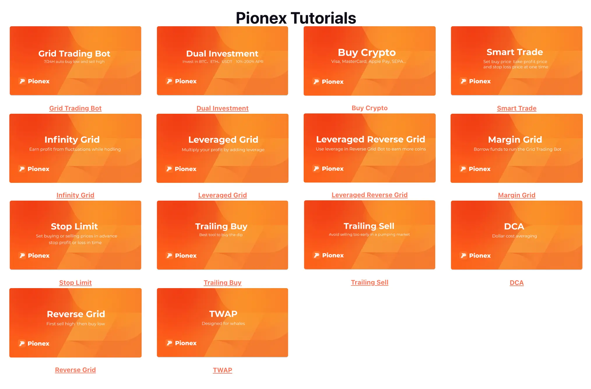 Pionex Erfahrungen: Test, Bewertungen & Kosten (2026) Trading-Blog von Pionex mit Erklärungen zu jedem Bot