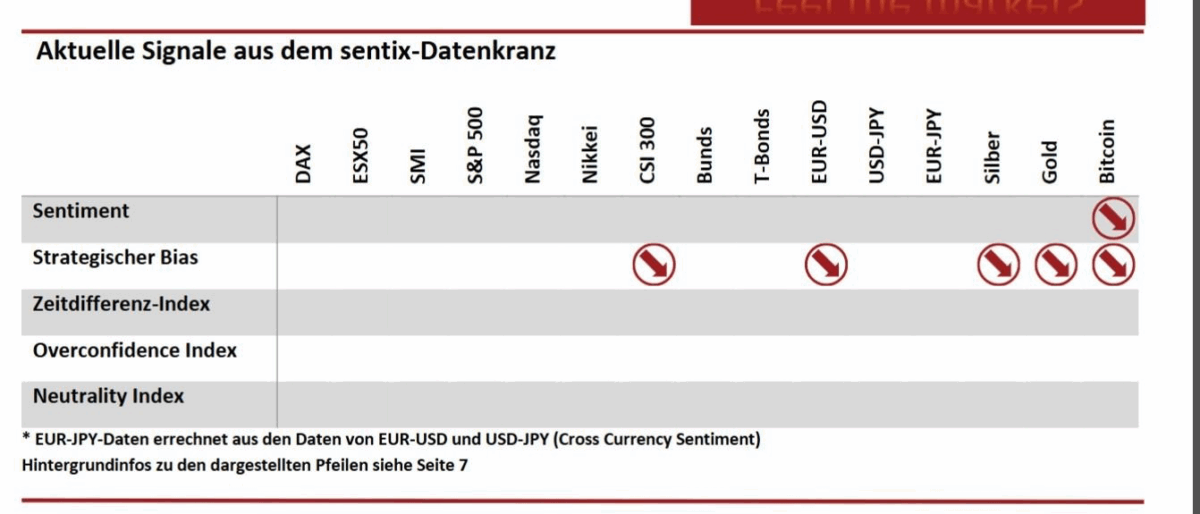 Sentix Erfahrungen: der Marktstimmungsindex einfach erklärt (2026) Sentix Weekly Screenshot