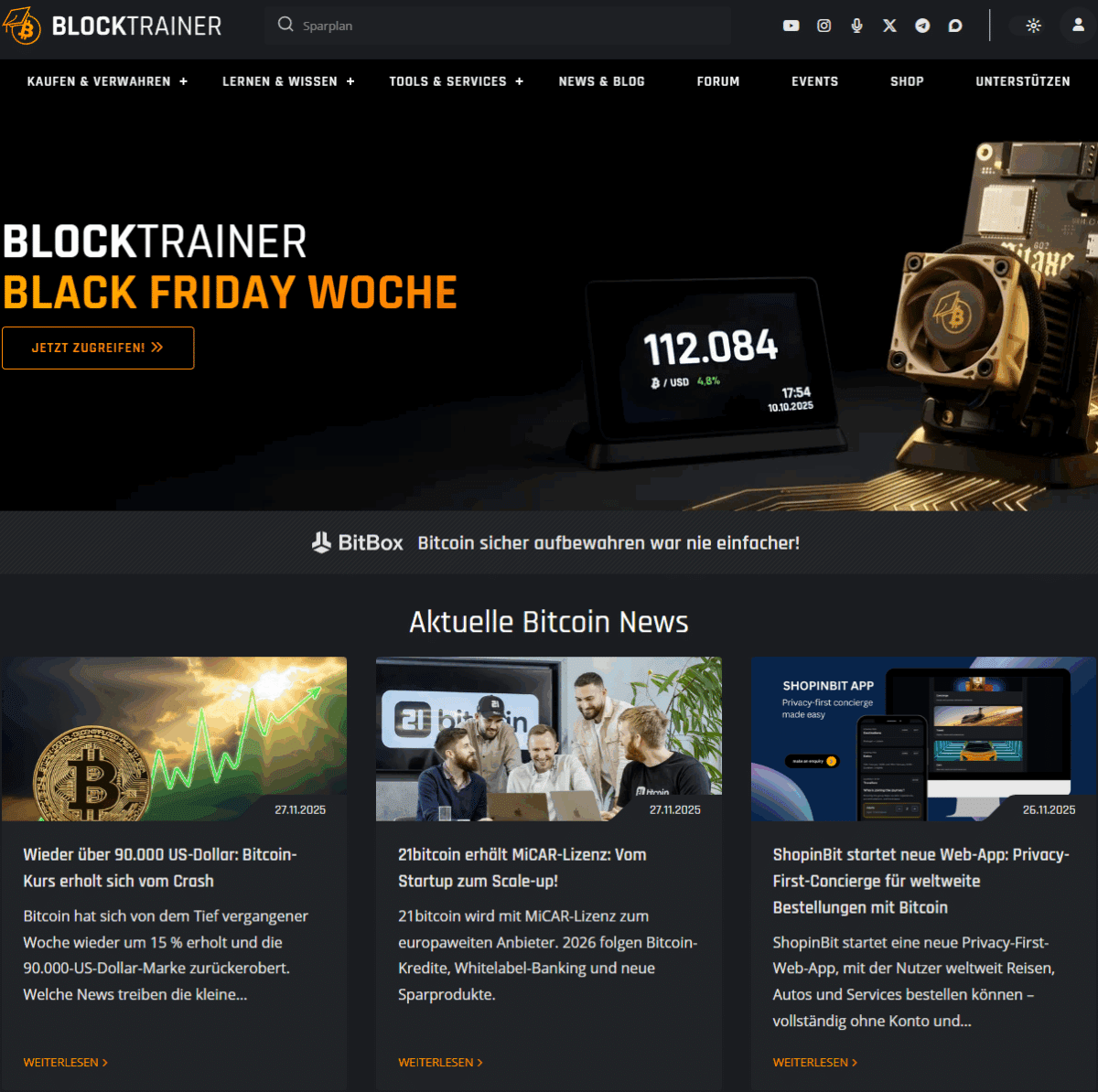 Blocktrainer und Rohan Reher Homepage im Test