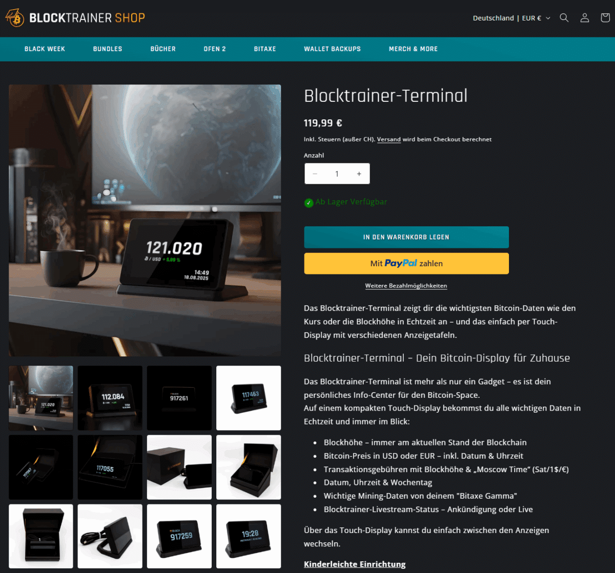 Das Blocktrainer Terminal ist eines der Highlight-Produkte von Roman Reher 