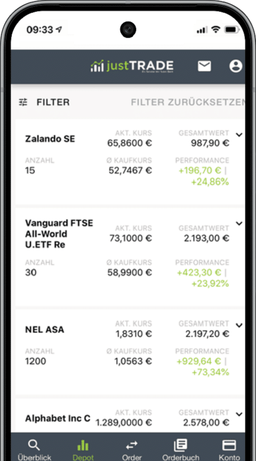 justTRADE Depot