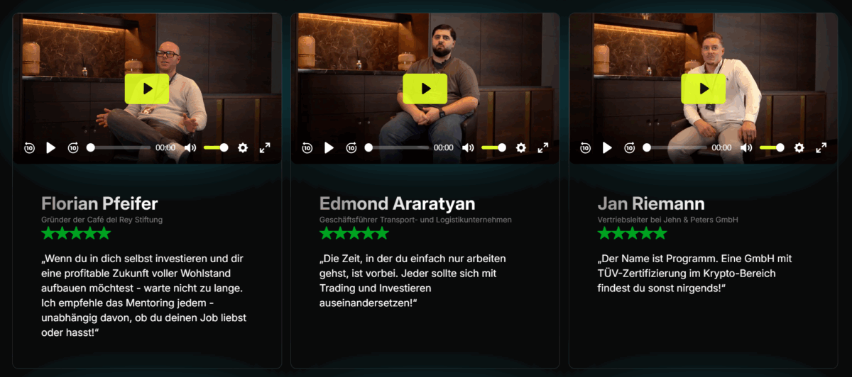 Ist Florian Sonderhausen seriös? Kosten, Erfahrungen & alles über die Trading-Ausbildung (2026) die teilnehmer sprechen über ihre erfolge auf der webseite von florian sonderhausen