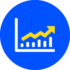 upward chart icon