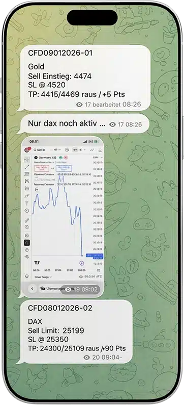 telegram-messages-cfd-daytrading handelssignale on iphone