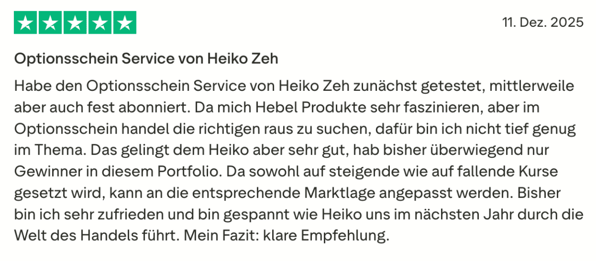 heiko zeh trustpilot