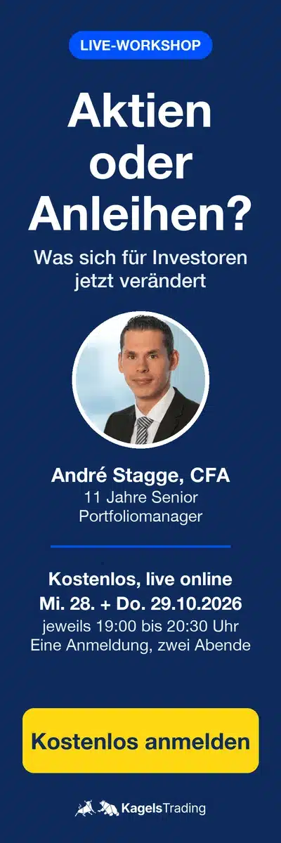 Kostenloser Workshop Aktien oder Anleihen mit André Stagge, 28. und 29. Oktober 2026