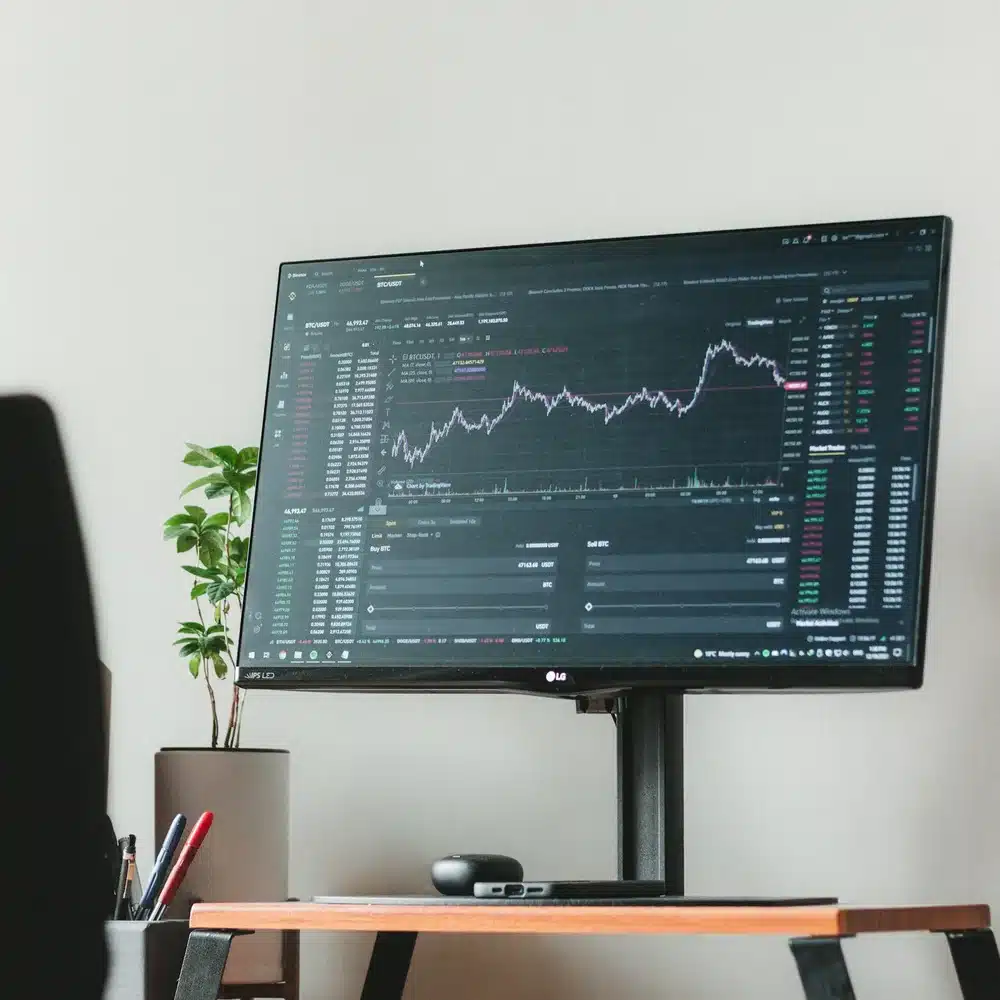 Trading-Arbeitsplatz des Kagels Trade Desk