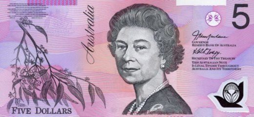5 Australische Dollar Banknote