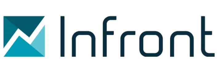 Das Bild zeigt das Logo von Infront.