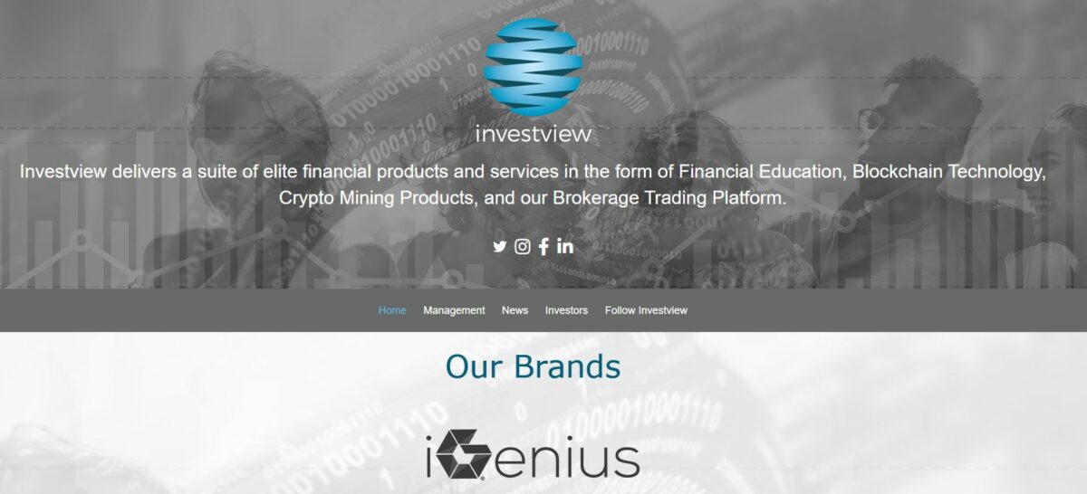 iGenius Erfahrungen – wie seriös ist das MLM-Unternehmen wirklich? Investview ist das Unternehmen hinter iGenius und wurde in der Vergangenheit bereits mehrere Male umfirmiert