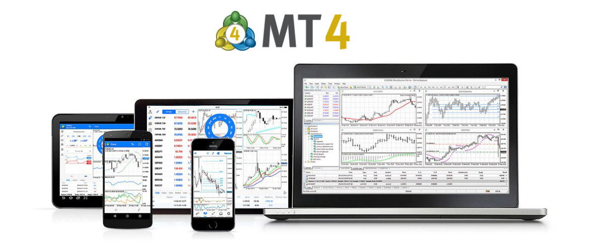 Das Bild zeigt einen Screenshot von MetaTrader 4.