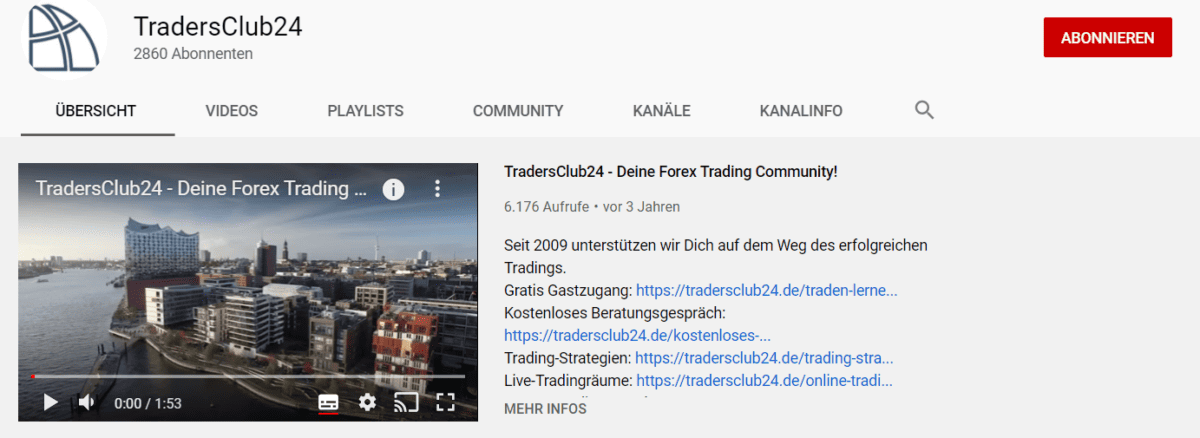 TradersClub24 YouTube Kanal