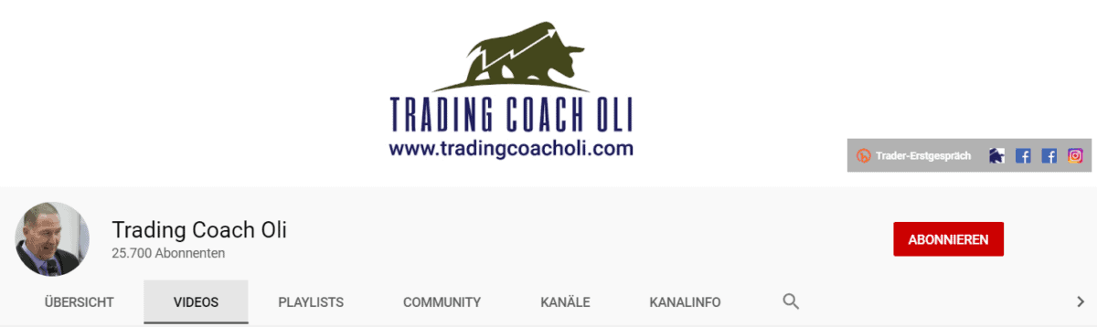 Trading Coach Oli - YouTube Kanal