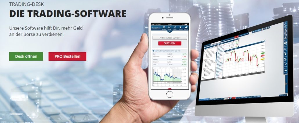 Die Trading-Software Trading-Desk.