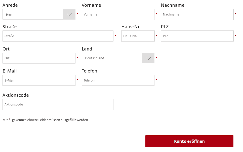 ViTrade Kontoeroeffnung