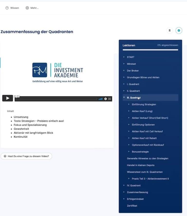 PJM Investment Akadamie Erfahrungen, Kosten, Kritik (2025)