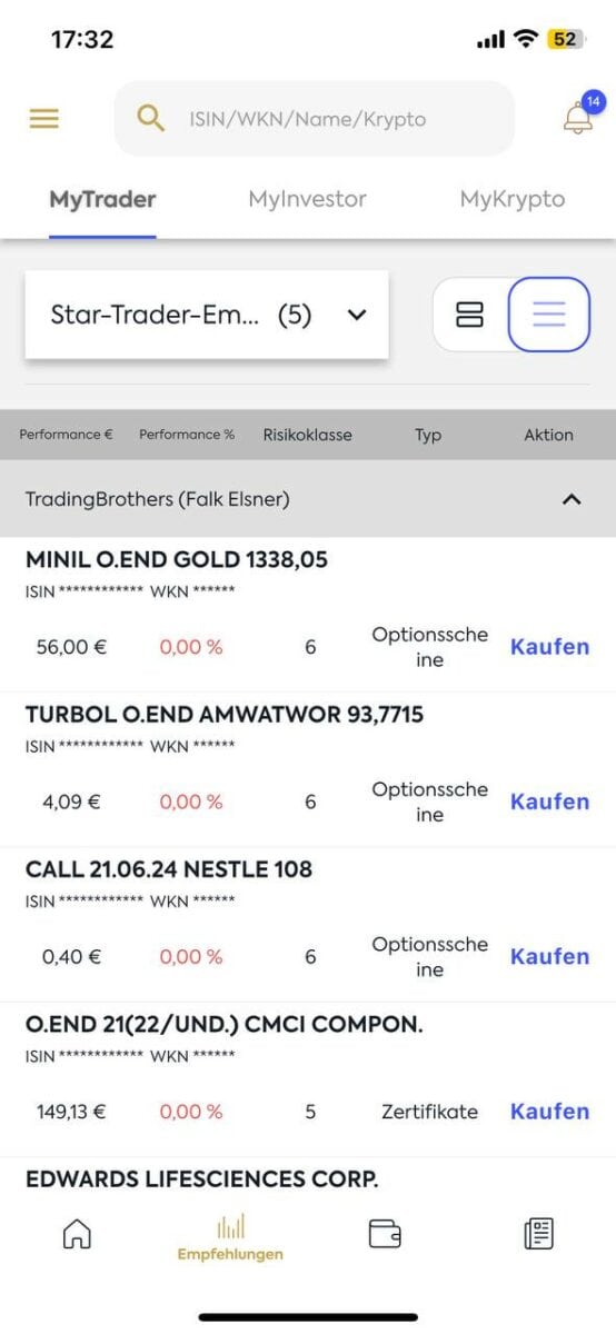 followmymoney app star trader empfehlungen