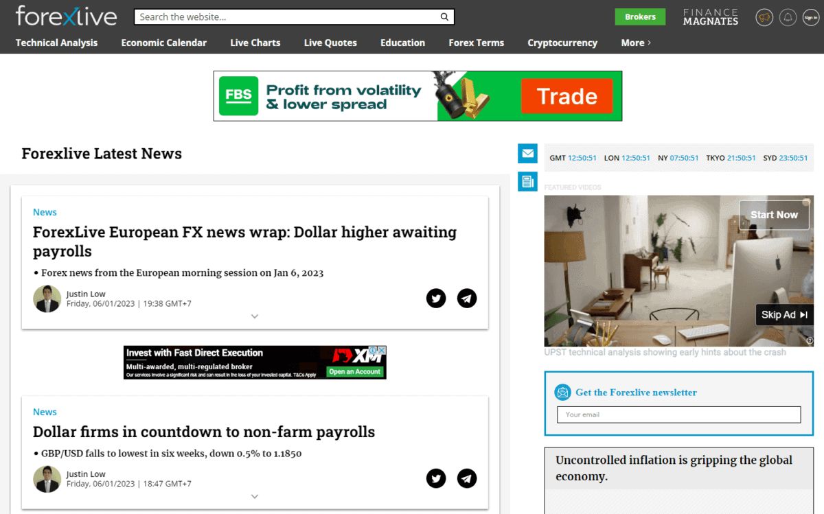 forexlive startseite