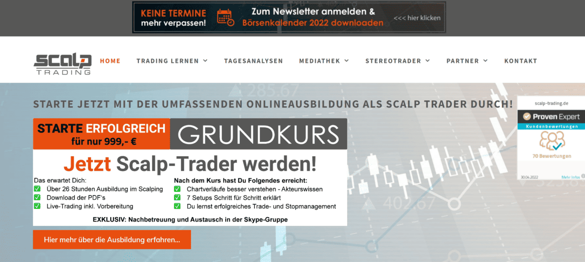 Startseite von Scalp-Trading.de