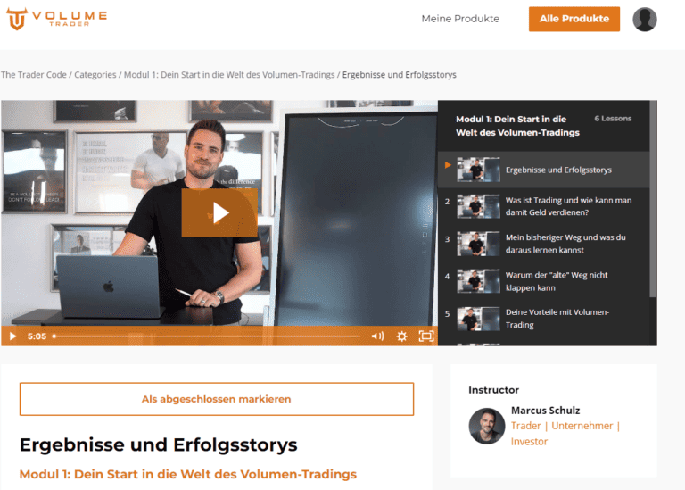 Volume Trader Erfahrung Marcus Schulz Kosten (2025)
