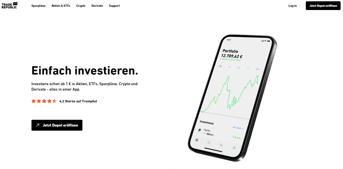 trade republic deutscher neobroker startseite